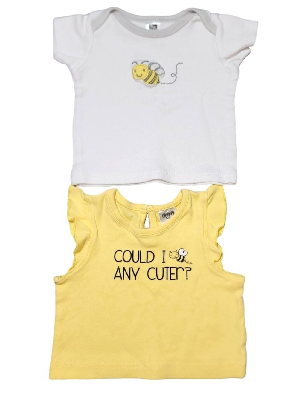 HB Hudson Baby & CJP Baby Bumblebee Girls Shirts 0-6 Months Tops Cotton Tank